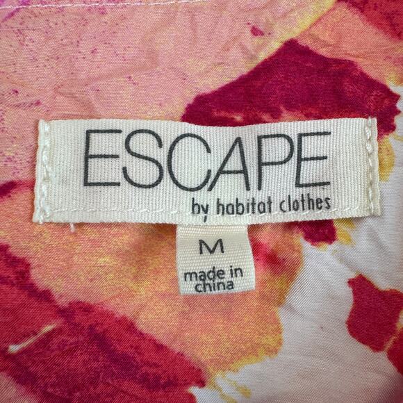 Escape by Habitat Guava Tropical Pink Sleeveless Tank Shift Dress Size Medium - Picture 3 of 12